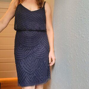 Adrianna Papell Beaded Cocktail Dress